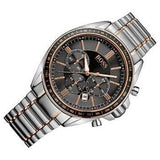Hugo Boss Driver Sport Chronograph Grey Dial Two Tone Steel Strap Watch for Men - 1513094