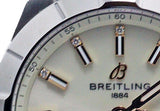 Breitling Chronomat 32 Diamonds White Dial Silver Steel Strap Watch for Women - A77310101A3A1