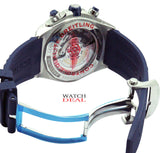 Breitling Super Chronomat B01 44 Blue Dial Blue Rubber Strap Watch for Men - AB0136161C1S1