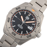 Tag Heuer Aquaracer Calibre 5 Bamford Limited Edition Black Dial Grey Steel Strap Watch for Men - WAY208C.FC6383