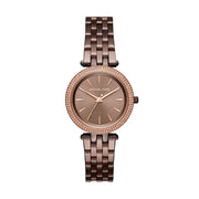 Michael Kors Darci Quartz Brown Dial Brown Steel Strap Watch For Women - MK3553