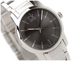 Calvin Klein City Grey Dial Silver Steel Strap Watch for Women - K2G23161