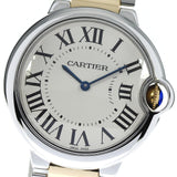 Cartier Ballon Bleu Silver Dial Two Tone Steel Strap Watch for Unisex Watch - W69008Z3