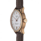 Jam Tangan Tissot Chemin Des Tourelles Powermatic 80 Lady Silver Dial Brown Leather Strap Untuk Wanita - T099.207.36.037.00