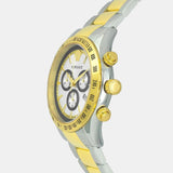 Versace Classic Chronograph Quartz Silver Dial Two Tone Steel Strap Watch For Men - VEV700519