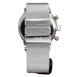 Emporio Armani Classic Chronograph Quartz Silver Dial Silver Mesh Bracelet Watch For Men - AR0390