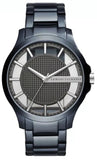 Armani Exchange Hampton Skeleton Grey Dial Blue Steel Strap Watch For Men - AX2401