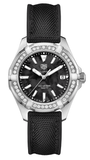 Jam Tangan Tag Heuer Aquaracer Diamonds Mother of Pearl Black Dial Black Nylon Strap untuk Wanita - WAY131P.FT6092