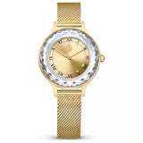 Swarovski Octea Nova Analog Gold Dial Gold Mesh Strap Watch for Women - 5649993