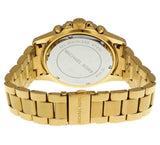 Michael Kors Everest Chronograph Blue Dial Gold Steel Strap Watch for Women - MK5754