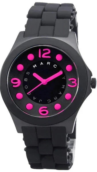 Marc Jacobs Pelly Black Dial Black Silicone Strap Watch for  display picture 3