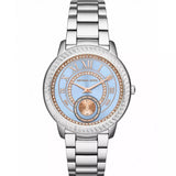 Michael Kors Madelyn Quartz Blue Dial Silver Steel Strap Watch For Women - MK6286