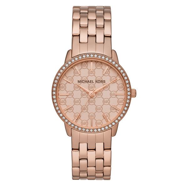 Michael Kors Argyle Quartz Rose Gold Dial Rose Gold Steel Strap