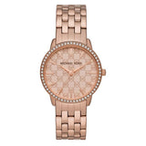 Michael Kors Argyle Quartz Rose Gold Dial Rose Gold Steel Strap Watch For Women - MK3156