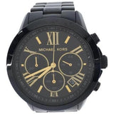 Michael Kors Brecken Chronograph Black Dial Black Steel Strap Watch for Women - MK6302