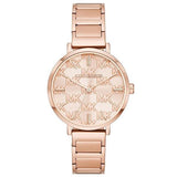 Michael Kors Addyson Quartz Rose Gold Dial Rose Gold Steel Strap Watch for Women - MK4713