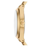 Michael Kors Lennox Analog Blue Dial Gold Steel Strap Watch for Women - MK7460