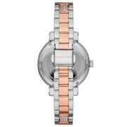 Michael Kors Sofie Crystals Glitz Rose Gold Dial Two Tone Steel Strap Watch For Women - MK4446