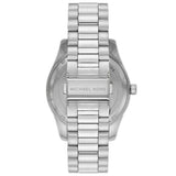 Michael Kors Lexington Quartz Black Dial Silver Steel Strap Watch For Women - MK8946