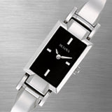 Bulova Classic Collection Black Dial Silver Steel Strap Watch for Women - 96L138