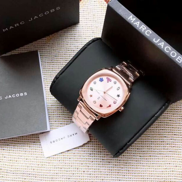 Marc Jacobs クラシック　mj3595 ローズゴールド Marc Jacobs MJ3595 Classic Rose Gold Tone Steel 28mm Chain style