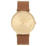 Coach Perry Gold Dial Brown Leather Strap Watch for Women - 14503331