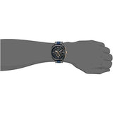 Fossil Machine Chronograph Black Dial Two Tone Steel Strap Watch for Men - FS5164