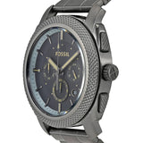 Fossil Machine Chronograph Grey Dial Grey Steel Strap Watch for Men - FS5172