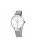 Calvin Klein Even White Dial Silver Mesh Bracelet Watch for Women - K7B23126