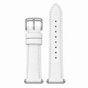 Michele Deco Mother of Pearl Dial White Leather Strap Watch For Women - MWW06V000043