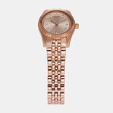 Michael Kors Lexington Three Hand Rose Gold Dial Rose Gold Steel Strap Watch For Women - MK4739