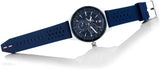 Tommy Hilfiger Austin Quartz Blue Dial Blue Rubber Strap Watch for Men - 1791635