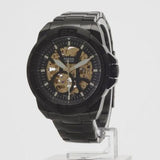 Fossil Bronson Automatic Skeleton Black Dial Black Steel Strap Watch for Men - ME3217