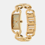 Michael Kors Empire Three Hand Gold Dial Gold Steel Strap Watch For Women - MK7406