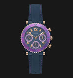 Guess Cosmic Multifunction Blue Dial Blue Silicone Strap Watch For Women - GW0466L2