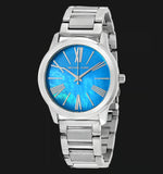 Michael Kors Hartman Quartz Blue Dial Silver Steel Strap Watch For Women - MK3519