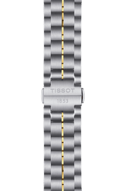 Tissot Luxury Powermatic 80 Gold Dial Silver Steel Strap Watch For Men - T086.407.22.261.00