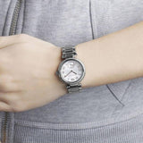 Michael Kors Skylar Quartz White Dial Silver Steel Strap Watch For Women - MK5970