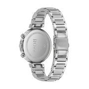 Hugo Boss Flawless Chronograph Silver Dial Silver Steel Strap Watch for Women - 1502530