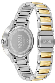 Hugo Boss Signature Silver Dial Two Tone Steel Strap Watch for Women - 1502568