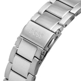 Hugo Boss Volane Grey Dial Silver Steel Strap Watch for Men - 1513951