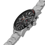 Hugo Boss Allure Chronograph Black Dial Silver Steel Strap Watch for Men - 1513922