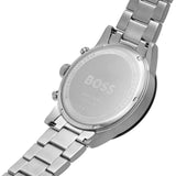 Hugo Boss Allure Chronograph Black Dial Silver Steel Strap Watch for Men - 1513922