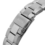 Hugo Boss Allure Chronograph Black Dial Silver Steel Strap Watch for Men - 1513922