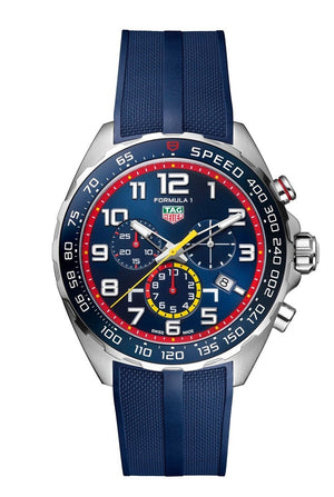 Tag Heuer Formula 1 Red Bull Racing Chronograph Blue Dial Blue Rubber Strap Watch for Men - CAZ101AL.FT8052