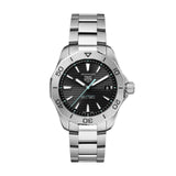 Tag Heuer Aquaracer Professional 200 Solargraph Quartz Black Dial Silver Steel Strap Watch for Men - WBP1114.BA0000