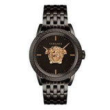 Versace Palazzo Empire Quartz Black Dial Black Steel Strap Watch For Men - VEDB00518