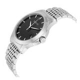 Gucci G Timeless Diamonds Black Dial Silver Steel Strap Watch For Men - YA126405