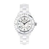 Chanel J12 Quartz White Dial White Steel Strap Watch for Women - J12 H5698