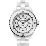 Chanel J12 Quartz White Dial White Steel Strap Watch for Women - J12 H5698